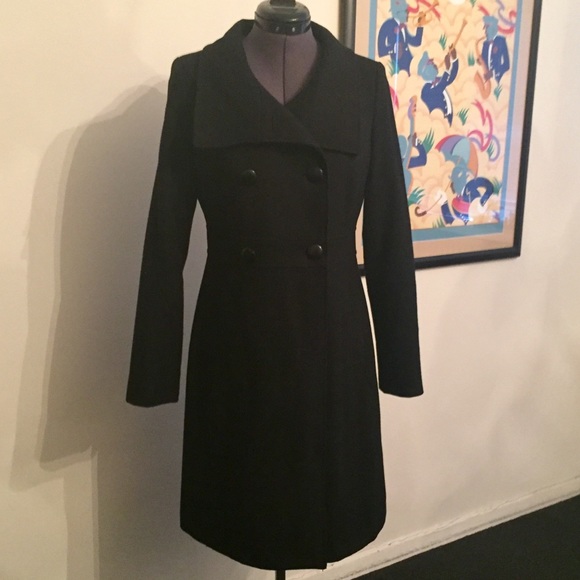 Old Navy Jackets & Blazers - NWOT Black wool double breasted princess coat